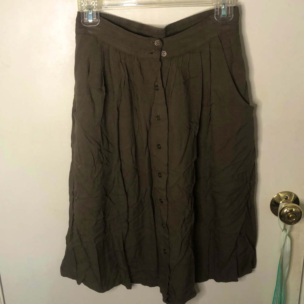 Green Midi Skirt